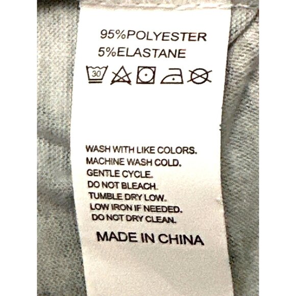 CCC Bohemian Floral Print Short Sleeve Tunic Top Crochet Neckline Cuffs Size Sm - Picture 8 of 9